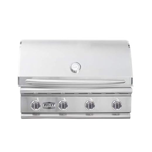 Bullet by Bull Outdoor Products 48108 Bronco Bullet by Bull 4 Burner Grill Liquid Propane, Stainless Steel
