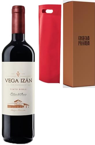 Vega Izán Botella 75 cl para Regalo - Vino Ribera del Duero - Envio 24h - Medalla de Oro - Vinos Regalo - Cosecha Privada (1 x Botella 75 cl, 1.08)