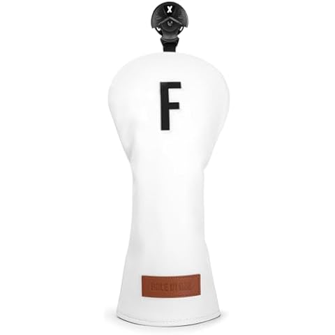 Functional Golf Club Cover, 3 Wood Head Cover Classic White, Fits Up to 460cc Drivers, Head Cover Set for Golf, Design PU Leather, Easy to Clean, Golf Accessories for Men Women (for Fairway(1pcs)) Cover