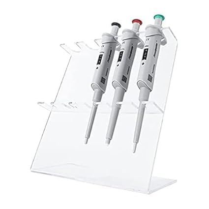 SUKHAD SERVICES Micropipette Stand Acrylic – Holds 5 Pipettes | Z-Shape Linear Vertical Stand | Transparent Rack for Chemical Laboratory, Industrial & Scientific Use, Chemistry Lab Equipment-image-26