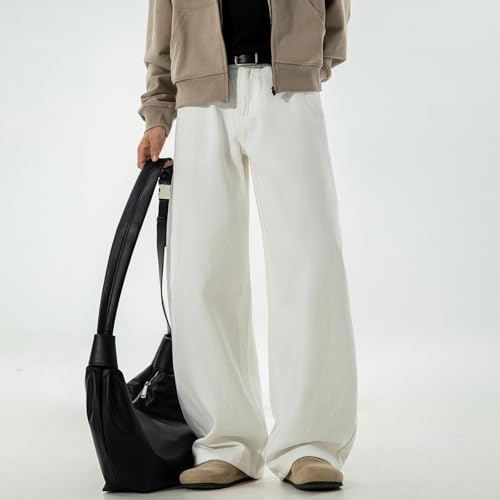 Mens Baggy Jeans Y2K Hip Hop Wide Leg Denim Pants Vintage Wash High Waisted Loose Fit Streetwear Skater Trousers4