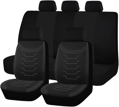 ►【Protezione Perfetta】: Il coprisedile dell'auto adotta un design a tutto tondo, che protegge perfettamente il sedile originale da fuoriuscite, sudore, sporco, macchie, peli di animali domestici, ed è resistente all'usura, agli strappi, ai graffi, non sbiadisce, è lavabile e riutilizzabile.