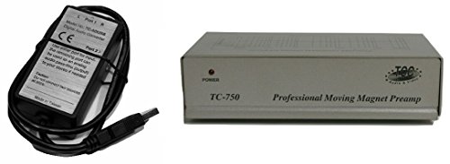Technolink TC-750 Audiophile RIAA Phono Preamp, 85dB S/N, Black or Silver, Your Choice (Silver w/USB)