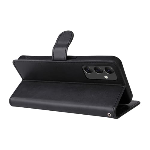 Capa Capinha Carteira Preta Com Porta Cartão Compatível Com Samsung Galaxy A34 5G - (Hard Glass Stor