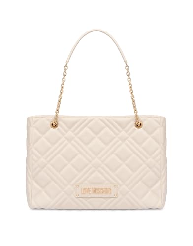 Love Moschino BORSA QUILTED PU AVORIO