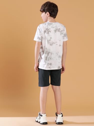 Image of Li'l Tomatoes Boys 100% Cotton Night Suit | Summer T-Shirt & Shorts Sleepwear Set | Soft & Breathable | 7-16 Years