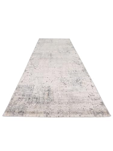 RugVista Atlas, Dywan, Vintage, 80 x 300 cm, Prostokąt, Wysoki, Pokój dzienny, Jadalnia, Sypialnia, Korytarz, Czyścić wyłącznie chemicznie, oeko_tex_100, Szary/Beżowy