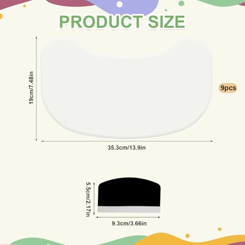 Image of Suction Solver Stickers for Stokke Tripp Trapp Tray, Peanut Shape Tray Suction Sticker Adhesive Placemat for High Chair Bowls Plates & Toys Fixation