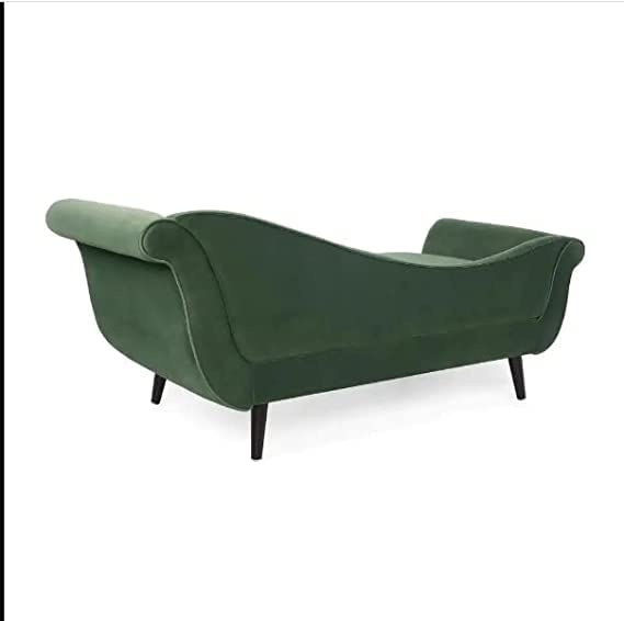 Image of Lazy Couch and Reclining Sofa /Recliner Chaise Longue /Fabric recliners /for Bedroom /Living Room /Office Reception Recliner Lounge Sofa and Armchair (Green)
