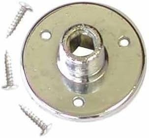 Audio2000'S AST4264X3 Three-Pack Chrome-Plated Microphone Gooseneck Table Mounts with 5/8" X 27 Threads and Mounting Screws (Total 3 Table Mounts and 9 Mounting Screws) image 2