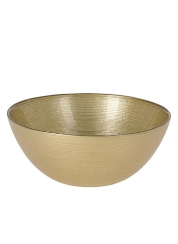 MICA Bol en verre - Doré - Diamètre : environ 15 cm