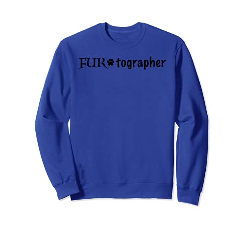 FURtographer Pet Photographer Animal Rescue Photography Sweatshirt, Blue