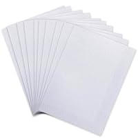 Filz zum Basteln Weiß Filzstoff Bastelfilz 10 Stück Steifer Filz 1mm Filzbögen Basteln 20 x 30 cm für Nähen DIY Handarbeit