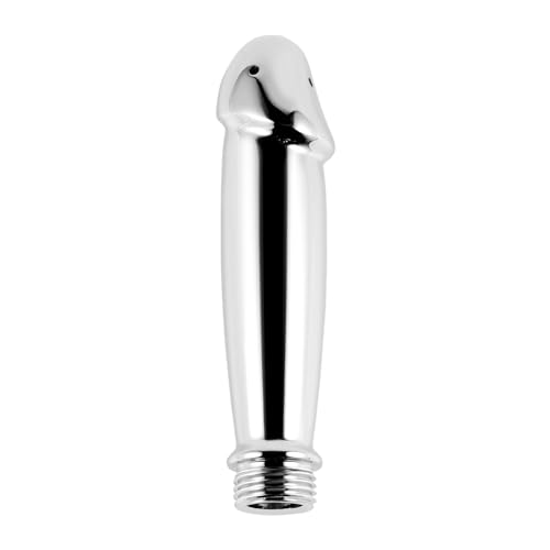 Image of AMAZBEE Metal Shower Enema Douches for Men Anal Vaginal Irrigator Women Portable Vaginal Douche Adult SM Butt Plug Dildo Enema Shower Hose Attachment (Large)