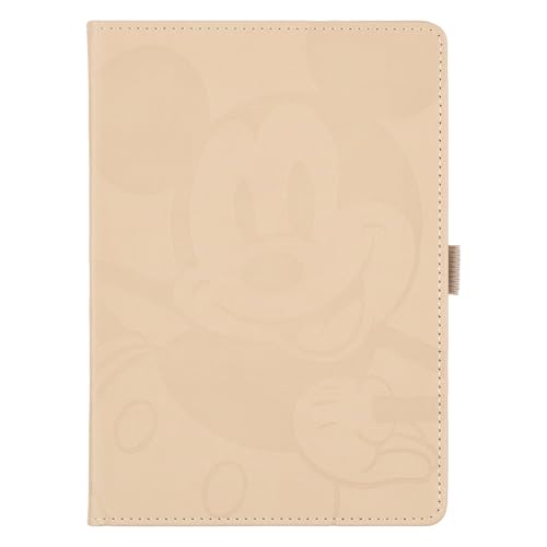 Happy Planner Disney Mickey 12-Month Undated Planner, Embossed Vegan Leather, Small Size, 6" x 8.5", Dashboard Layout, Ivory