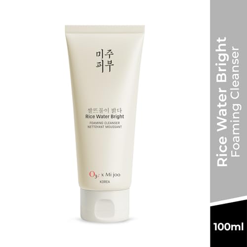 Image of O3+ Mijoo Korea Rice Water Bright Foaming Cleanser Face Wash With Rice Extracts for Exfoliation & Lauric Acid for Deep Cleansing | Suitable for Normal Skin | 100ml