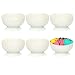 Produktbild com-four® 6x Müslischale aus Porzellan bis 600 ml - weiße Dessertschale, stapelbar - Design Basic Schalen White - Snackschale für Dessert, Snacks oder Eis - 6 Personen (6 Stück - weiß. ohne Dekor)
