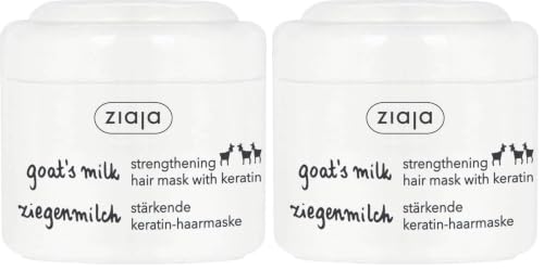Ziaja Leche De Cabra Mascarilla Para El Cabello 200Ml 236 gr (Paquete de 2)