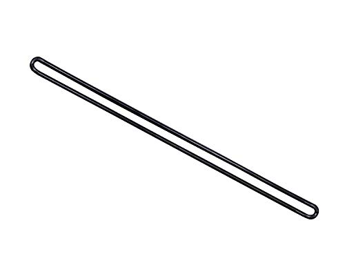 Mini Skater 6.7 inch/17cm Premium Plastic Luggage Tag Loop Travel Bag Identification Tag PVC Name ID Card Worm Loop Strap for Luggage Bag ID Tag (Black,50Pcs)2