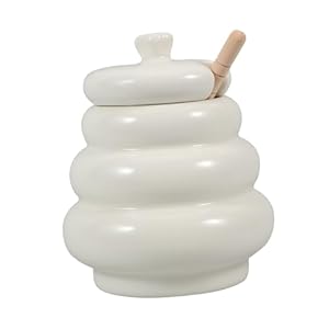 PRETYZOOM Ceramiczny Słoik do Miodu 1 Zestaw