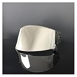 XYJTC Motociclo Visiera for casco da moto anti-UV, visiera PC, modello Race R Pro GP, visiera di ricambio for Shark Race-R Pro GP (trasparente)(Revo Silver)