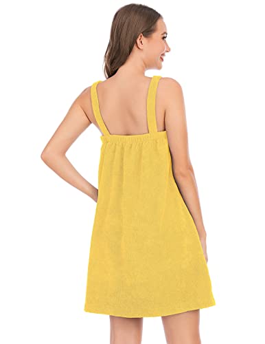 Image of Veseacky Women Bath Wrap Towel for Womens Shower with Pocket Adjustable Spa Robe & Facial Headband