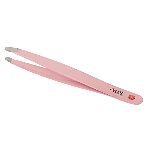 Image of Alis Pink Colour Tweezer Plucker Precision Tweezers For Eyebrows, Ingrown Hair, Plucking Daily Beauty Tool Set Of 1 Pcs With Travel Case (BABY PINK)