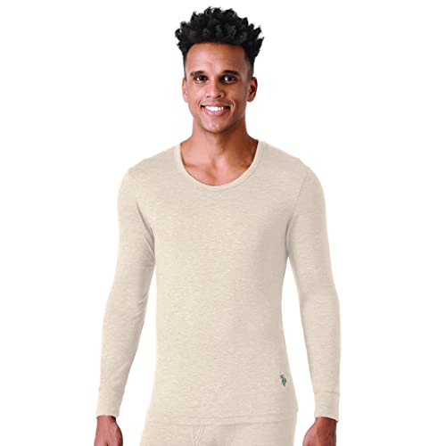 Image of U.S. POLO ASSN. Men's Solid Polyester Regular Fit Thermal Top