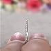 WDIYIEETN Fashion Jewelry 2mm 925 Sterling Silver Wedding Band Cubic Zirconia Half Eternity Shiny Crystal Stackable Engagement Ring (6)