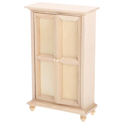 Bricolage décoration artisanale mini armoire en bois brut 1/12