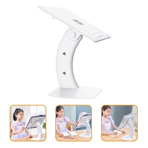 Base plegable para laptop y tablet UKCOCO blanca miniatura 6