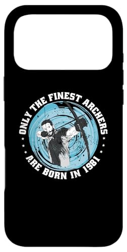 1981 年生まれのアーチャー ヴィンテージバースデー、アロースポーツ、アーチェリー スマホケース iPhone 17 Pro Max 用