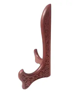 NEWCA. Wooden Handmade Carved Plate Stand | Best Foldable Plate Holder for Kitchen & Table and Best for Gifting Wooden Product, 8 Inches with Finishing Work