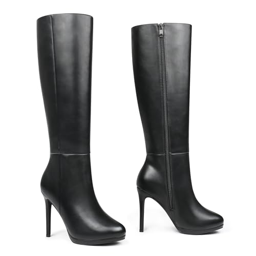Image of MERUMOTE Women's Platform Stiletto Boot Knee High Boots