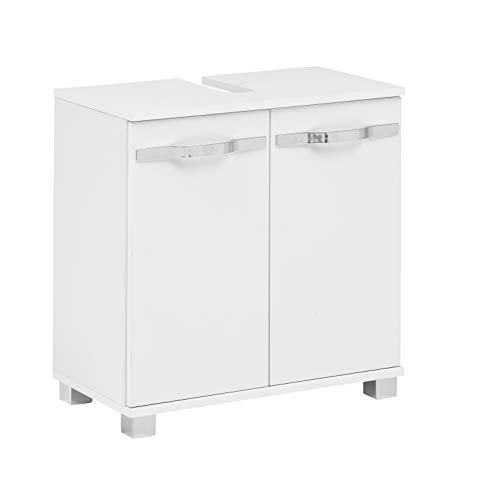 Schildmeyer Under Sink Cabinet, White Shiny, 60 x 63,5 x 32,5 cm Main Image Small