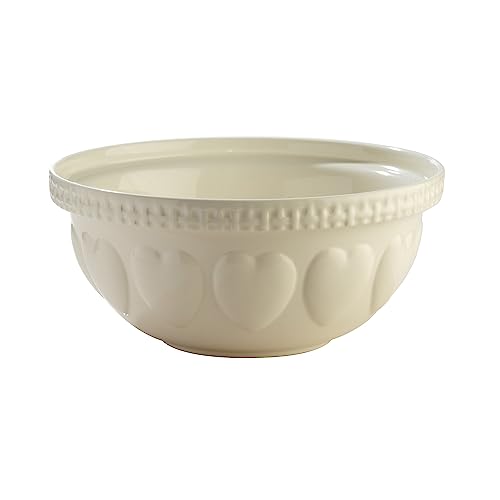 Mason Cash Tigela de mistura S12 resistente a lascas, cerâmica, creme, 29 x 29 x 14 cm