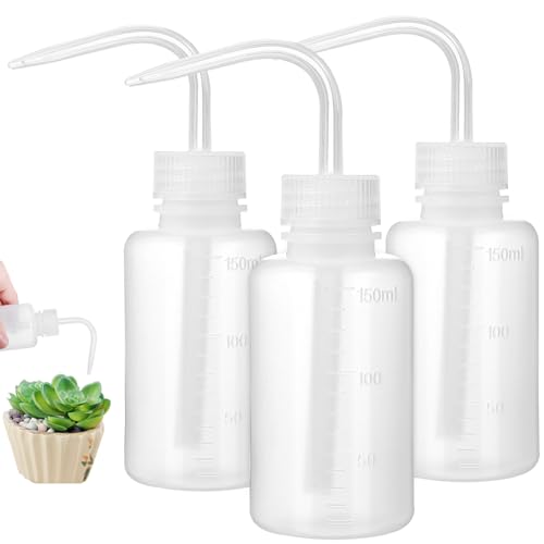 minkissy 3 Piezas Botella de Lavado de plástico condimento Planta Etiqueta bidé Botella Reutilizable suculentas Exprimir Botella de plástico Exprimir Las Botellas de Lavado Educación física