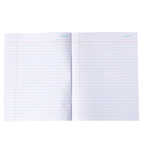 Image of Apsara Kingsize Notebook | Brown Cover | Blue Lines | Bright Paper |Center Staple | 24 x 18 cm | 172 Pages | Single Line | Pack of 10