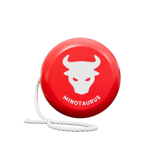 SYRAKOUS Mitoyoyo Minotaurus, Yo-Yo STEM aus Holz, Lern- und Sammelspiel, Bekämpfen Sie das Labyrinth, fordern Sie den Minotaurus heraus! Für Mädchen und Jungen ab 6 Jahren, Das Labyrinth-Monster von