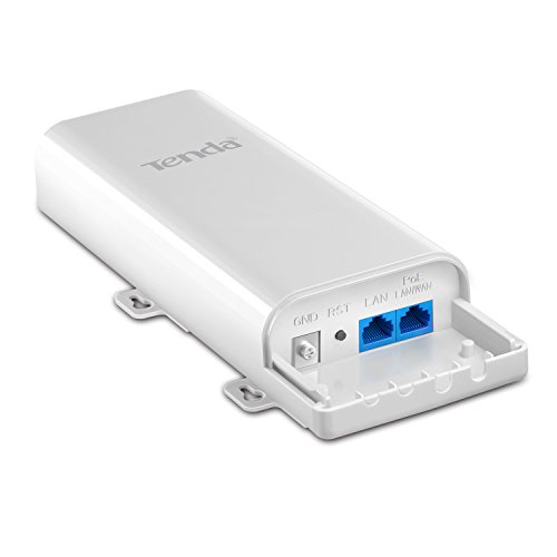 Tenda O3 2.4GHz N150 Long Range Smart Manage Outdoor CPE | 12dBi, 5km+ | Point to Point Wireless Bridge | Fast Ethernet PoE Ports | AP/Station/WISP/P2MP/Repeater/Router | 6KV Lightning Protection, White view 1