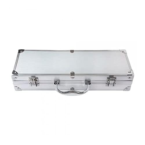 Kit Churrasco Inox 5 Pecas Com Maleta Clink