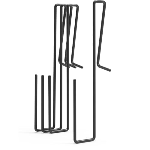 Lockdown Shelf Handgun Rack, 4-Pack with Unique Design Prevents Tipping and Rotation, Vinyl Coating for Firearm Storage, Gun Safe
