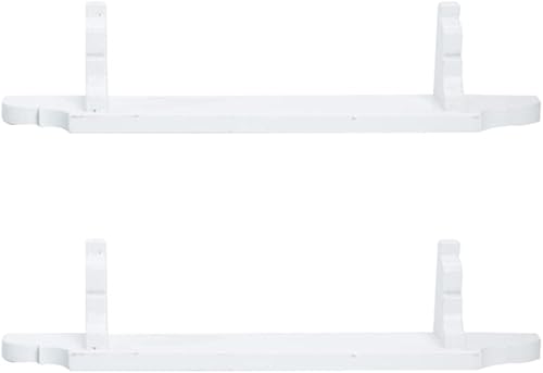 2 estantes de pared para casa de muñecas, estantes de madera en miniatura, 1 12 escalas diminutas de madera blanca para decoración de muebles de disponible en Yaxa Colombia