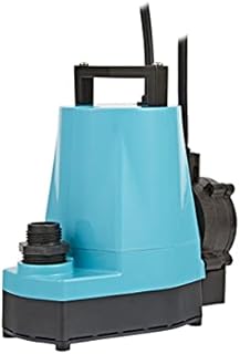 Little Giant 5-ASP-LL 115-Volt, 1/6 HP, 1200 GPH Aluminum Automatic Utility Pump, 18-Ft. Cord, Blue, 505350