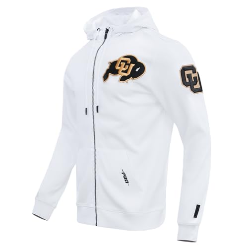 Image of Pro Standard Mens College Classic Chenille Cotton Double Knit Full Zip Hoodie