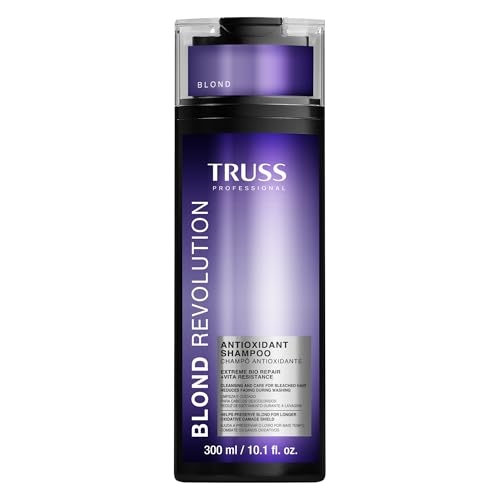 Truss Shampoo Antioxidante Blond Revolution | Proteção e Brilho para Cabelos Loiros | 300m... Truss Shampoo Antioxidante Blond Revolution | Proteção e Brilho para Cabelos Loiros | 300m...