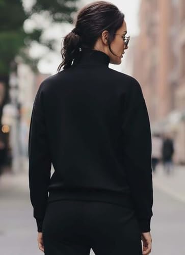 Image of KOTTY Women Winter Jacket With Half Zip Stand Collar Comfortable Fabric For Modern Casual Styling