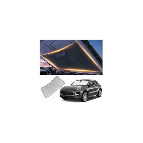 Windshield Sun Shade for Porsche Macan Front Window Shades Cover for 2010-2025 Macan Windshield Sun Visor Protector Car Accessories