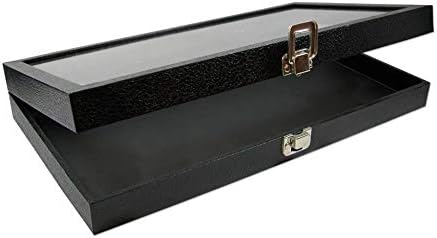 Miniatura 3 de DBM IMPORTS - Caja de almacenamiento de cristal para joyas, bandeja de 13.8in de largo x 2.0in de alto