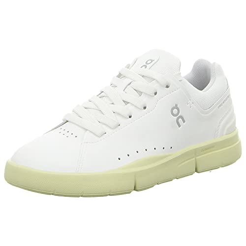 ON Womens The Roger Advantage Textile Synthetic White Hay Trainers 7 US